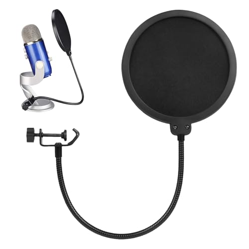 yakermur Mikrofon -Popfilter, Pop -Screen für Mikrofon - Professionelle Mikrofon -Windschutzscheibe | Doppelschichtstudio-Mikrofon-Windschutzscheibe mit flexibles Schwanenhals für Schauspieler Hosts yakermur Mikrofon -Popfilter, Pop -Screen für Mikrofon - Professionelle Mikrofon -Windschutzscheibe | Doppelschichtstudio-Mikrofon-Windschutzscheibe mit flexibles Schwanenhals für Schauspieler Hosts von yakermur