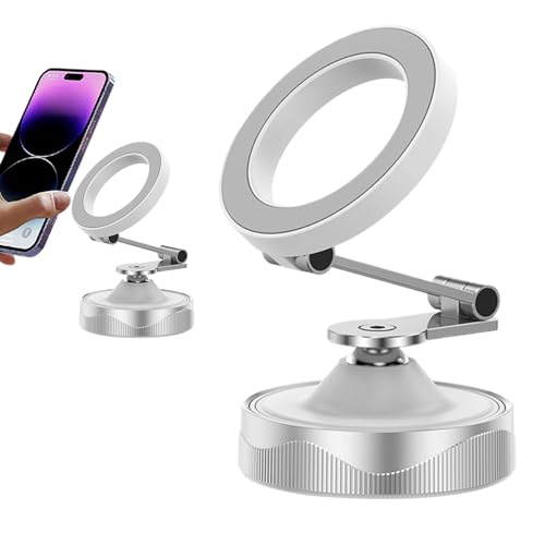 yakermur Vakuum Magnet Smartphone Halter,Magnetische Halterung Mit 360-Grad Rotation - 360-Grad Drehbar, Zusammenklappbare Handyhalterung Universell Für Alle Smartphones Mit Dashboard Halterung yakermur Vakuum Magnet Smartphone Halter,Magnetische Halterung Mit 360-Grad Rotation - 360-Grad Drehbar, Zusammenklappbare Handyhalterung Universell Für Alle Smartphones Mit Dashboard Halterung von yakermur