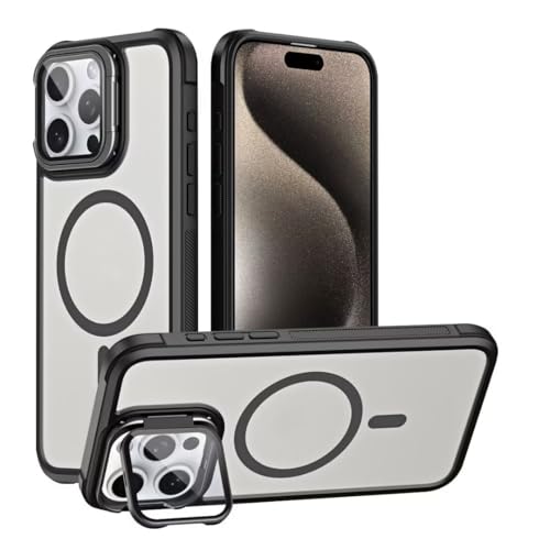 yanasuo Magnetisch Hülle für iPhone 12 Pro, mit Unsichtbar Ständer Kamera Schutzfolie, Magnetische Stoßfest Schutzhülle Cover, Kratzfeste Rückseite Matt Schwarz yanasuo Magnetisch Hülle für iPhone 12 Pro, mit Unsichtbar Ständer Kamera Schutzfolie, Magnetische Stoßfest Schutzhülle Cover, Kratzfeste Rückseite Matt Schwarz von yanasuo