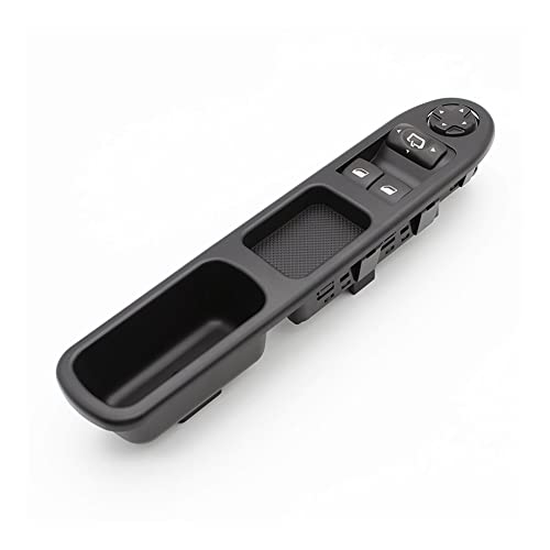 Yantutu Auto Fenster Schalter Für Peugeot 207 CC 2008 2009, Schwarz, Fensterheberschalter Mit Panel Links Fahrerseite, 6554.QA - 6554.PZ, Manuell, Druckknopf, 1-Weg, Schraube, Plug In Yantutu Auto Fenster Schalter Für Peugeot 207 CC 2008 2009, Schwarz, Fensterheberschalter Mit Panel Links Fahrerseite, 6554.QA - 6554.PZ, Manuell, Druckknopf, 1-Weg, Schraube, Plug In von yantutu