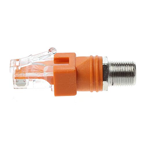 yanwuwa 1PC RF Zu RJ45 Konverter Adapter F Typ Stecker RF Weibliche Zu RJ45 Männlichen Koaxial Koax Koppler Adapter RF Zu RJ45 von yanwuwa