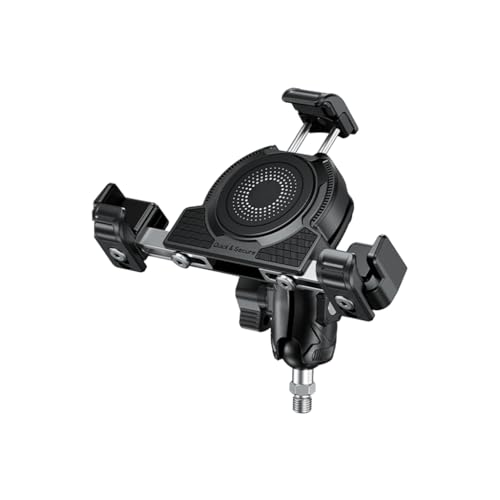 yanwuwa Motorrad-Handyhalterung, Lenker-Handyhalterung, hält 13,7 cm - 18,3 cm (5,4 - 7,2 Zoll) Handys für Hochgeschwindigkeits-Radfahren von yanwuwa