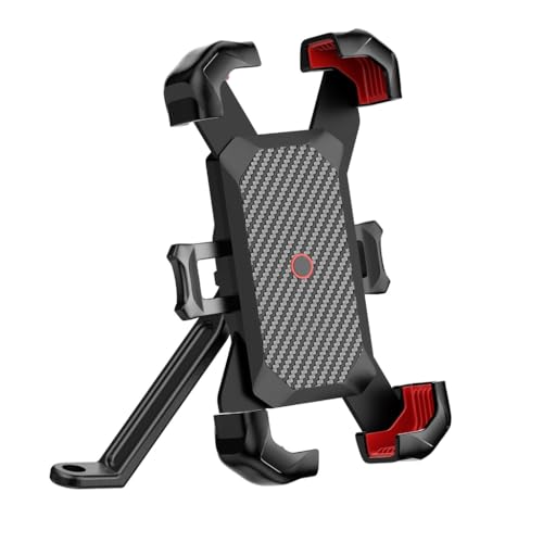 yanwuwa Motorrad-Handyklemme, 360 Grad drehbar, automatische Verriegelung für 11,9 - 17,8 cm Smartphone, einfacher Zugang zum Ladeanschluss yanwuwa Motorrad-Handyklemme, 360 Grad drehbar, automatische Verriegelung für 11,9 - 17,8 cm Smartphone, einfacher Zugang zum Ladeanschluss von yanwuwa