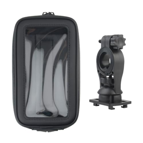 yanwuwa Motorrad-Lenkerhalterung mit USB-Anschluss für 11,9–16,5 cm (4,7–6,5 Zoll) große Handys, 360 Grad drehbare Handytasche, wasserdichte Handyhalterung von yanwuwa