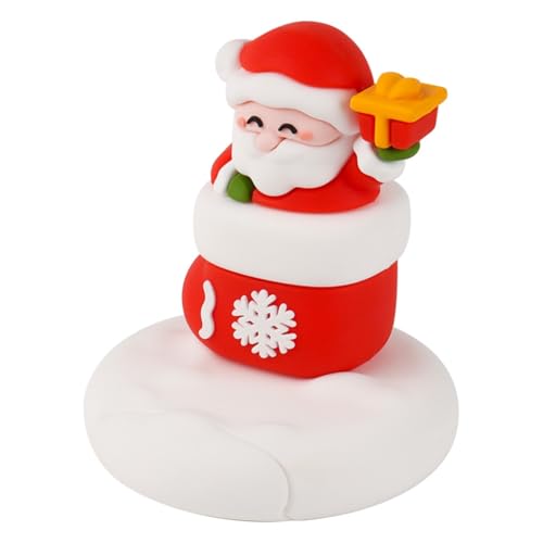 yanwuwa Weihnachts-Telefonständer mit Weihnachtsmann- und Schneemann-Dekorationen für festliche Note, verstellbare Winkel für Handygröße yanwuwa Weihnachts-Telefonständer mit Weihnachtsmann- und Schneemann-Dekorationen für festliche Note, verstellbare Winkel für Handygröße von yanwuwa
