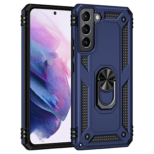 yanzi Kompatibel mit Samsung Galaxy S22 Plus Smartphone Hülle(Blau)+9H Panzerfolie[Militär-Stoßfeste]-[Ständer] Schutzhülle Rugged Kratzfest Bumper Handyhülle für Samsung Galaxy S22 Plus-2022 von yanzi