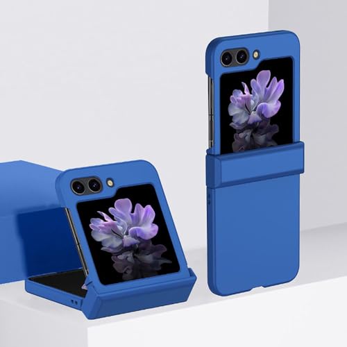 yanzi Kompatibel mit Samsung Galaxy Z Flip 6-5G Handyhülle(Blue) Schutzhülle Ultra Dünne Matte Silikon Bumper Hinge Stoßfeste 360° Protection Case Smartphone Hülle+3D Displayschutzfolie-2024 von yanzi