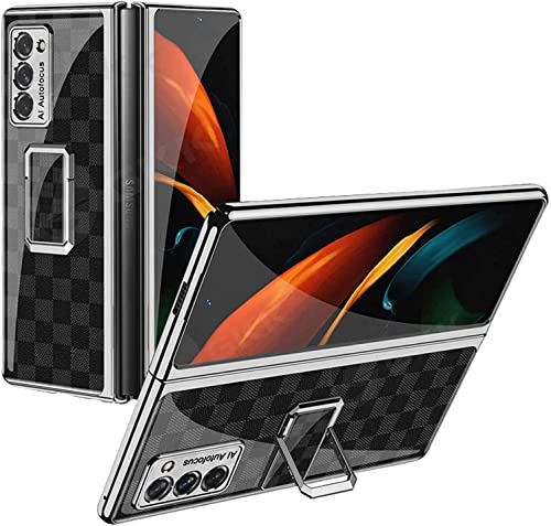 yanzi Kompatibel mit Samsung Galaxy Z Fold 2-5G Hülle(2020)+9H Panzerfolie[Ultra Dünne]-[Ständer]-[Stoßfeste] 9H Glas Schutzhülle Handyhülle für Samsung Galaxy Z Fold 2-Mehrfarbig-5 von yanzi