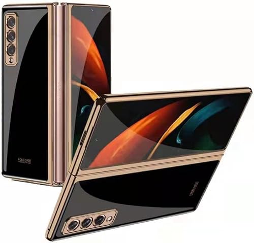 yanzi Kompatibel mit Samsung Galaxy Z Fold 4-5G Coque(2022) Schutzhülle Ultra Dünne 9H Glas TPU Bumper Stoßfeste 360° Protection Case Smartphone Hülle+3D Displayschutzfolie-Multicolore-12 von yanzi