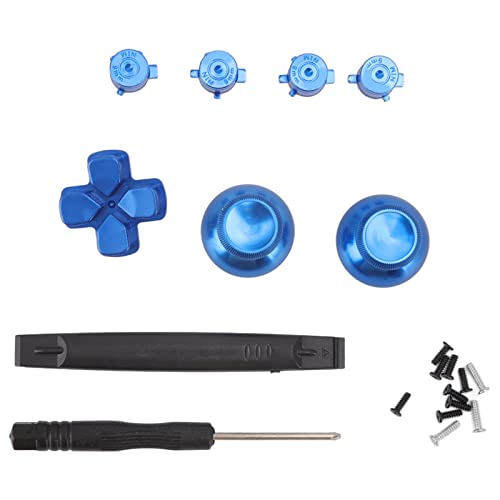 Tasten-Ersatzkit Dpad-Tasten aus Aluminiumlegierung für PS5-Controller-Zubehör D-Pad-Ersatzkits(Blau) [video game] Geschenk zum Valentinstag von yaogohua