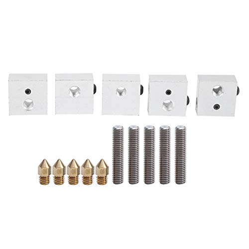 yaogohua Aluminium Heizblock Kit passend für MK7 MK8 3D Drucker Zubehör Teile Heizblock Aluminium Block Drucker Heizblock Aluminium Block Drucker yaogohua Aluminium Heizblock Kit passend für MK7 MK8 3D Drucker Zubehör Teile Heizblock Aluminium Block Drucker Heizblock Aluminium Block Drucker von yaogohua