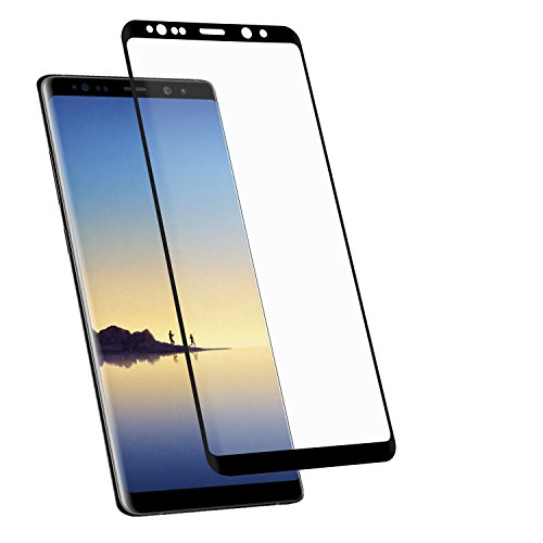 Yayago Displayschutzglas Folie für Samsung Galaxy Note 8 Displayschutzglas 3D Curve Schwarz von yayago