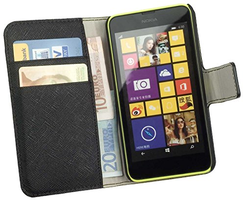 yayago Book Style Tasche für Nokia Lumia 630/635 Hülle mit Kartenfächern von yayago