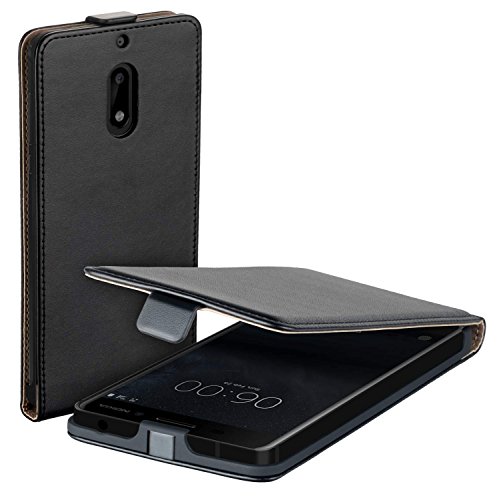 yayago Flip Tasche für Nokia 6 Schutzhülle Flip Case Hülle Klapphülle Schwarz von yayago