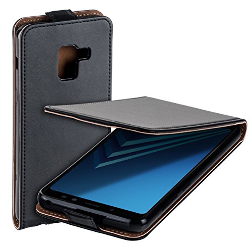 yayago Flip Tasche für Samsung Galaxy A8 2018 / A8 2018 Duos Schutzhülle Flip Case Hülle Klapphülle Schwarz von yayago