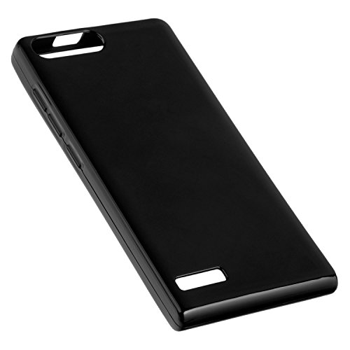 yayago Hülle für Huawei Ascend P7 Mini Silikon Schutzhülle Hülle Case Backcover Schwarz von yayago