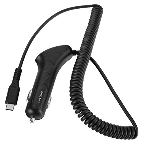 yayago KfZ Ladekabel 2 Ampere Micro USB 3.1 Typ C - Schnell-Lader - 12/24V PKW LKW Auto Ladegerät für Samsung Galaxy A3 2017 von yayago