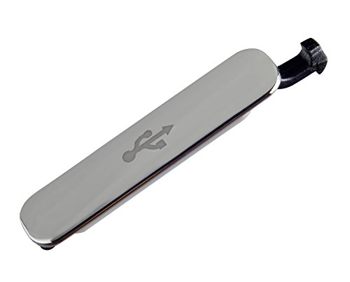 yayago Micro USB Abdeckung Dichtung für Samsung Galaxy S5 Silber von yayago