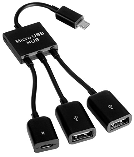 yayago Micro USB OTG Hub für Nokia 3.1, Samsung Galaxy J4, Samsung Galaxy J6 USB On-The-Go von yayago