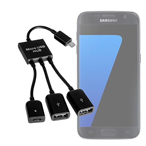 yayago Micro USB OTG Hub für Samsung Galaxy S7 USB On-The-Go von yayago