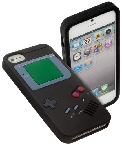 yayago Schutzhülle für Apple iPhone SE Hülle Retro Gameboy Design Schwarz von yayago