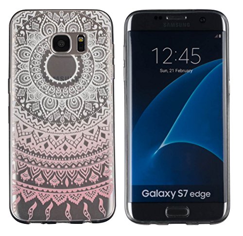 yayago Schutzhülle für Samsung Galaxy S7 Edge Hülle Mandala Design Transparent von yayago