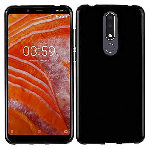 yayago TPU Schutzhülle für Nokia 3.1 Plus Hülle Schwarz von yayago