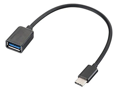 yayago Typ-C USB auf USB OTG Adapter für Samsung Galaxy A40 USB On-The-Go Type-C Schwarz von yayago