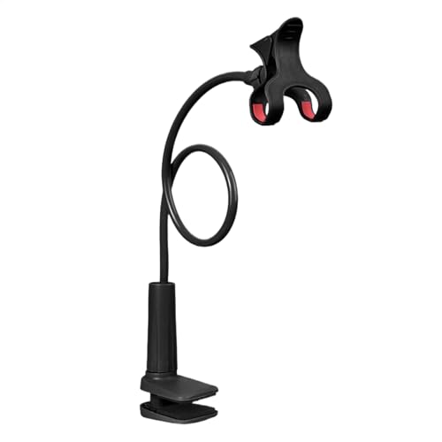 ycezw Handy-Ständer – Schwanenhals-Handyhalterung, Handy-Halterung, Klemm-Clip, verstellbare Klemmhalterung, Schreibtisch, Handy-Ständer, flexibler langer Arm, Überkopfhalterung für Schreibtisch von ycezw