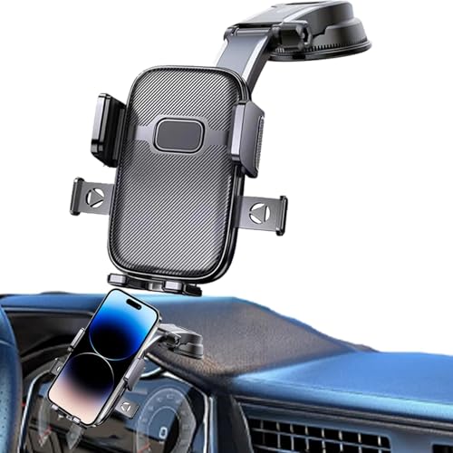 ycezw Kfz-Handyhalterung | Smartphone-Windschutzscheiben-Halterung – 360° drehbarer Saugnapf, Lüftungsschlitz, Armaturenbrett, Handyhalterung, Halterung für Auto von ycezw