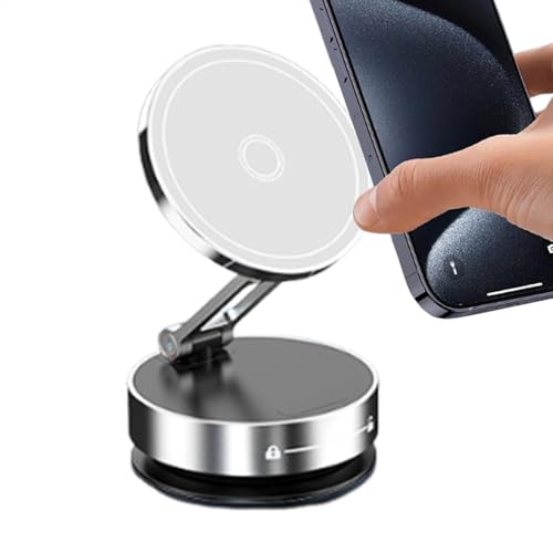ycezw Magnetische Handyhalterung – Vakuum-Saugnapf-Autohalterung, Armaturenbrett-Smartphone-Ständer | Faltbarer Saugnapf-Telefonhalter für LKWs, sichere Auto-Armaturenbrett-Zelle für Navigation und von ycezw