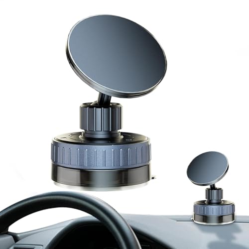 ycezw Magnetische KFZ-Handyhalterung – Armaturenbrett-Handyhalterung, magnetische Saugnapfhalterung, schwarz, drehbare Kfz-Handyhalterung, verstellbare Stabilität, Handyhalterung für von ycezw