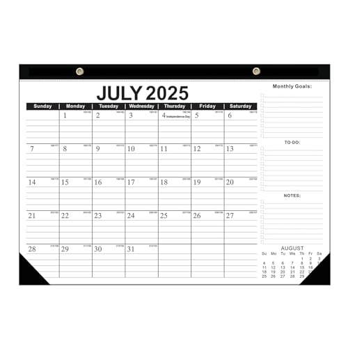 ycezw Monatlicher Schreibtischkalender 2025–2026 – großer Schreibtischplaner, Organizer, Monatsplaner mit To-Do-Liste und Notizen für Aktivitäten, Aufgaben, Aufgaben ycezw Monatlicher Schreibtischkalender 2025–2026 – großer Schreibtischplaner, Organizer, Monatsplaner mit To-Do-Liste und Notizen für Aktivitäten, Aufgaben, Aufgaben von ycezw
