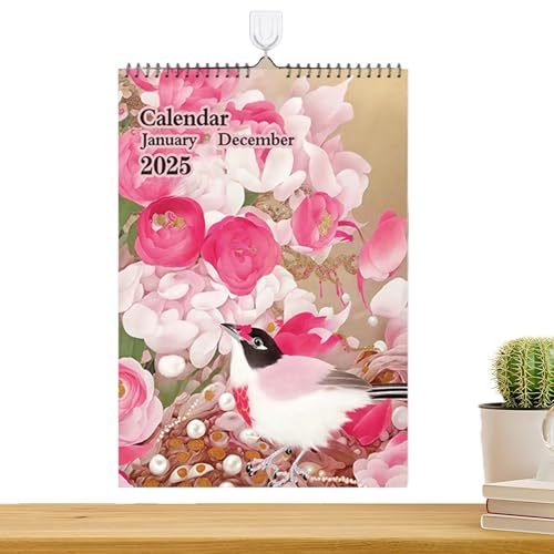 ycezw Monats-Wandkalender 2025, 12-Monatsplaner – große Blöcke, Monatskalender von Januar 2025 – Dez. 2025, Schreibtischkalender für die Organisation der Planung von ycezw