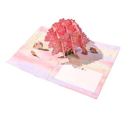 ycezw Pop Up Karten | Karten Geburtstagskarte Schreibtisch | Grußkarten Papier Weihnachtskarte, Pop Up Karte Mond Sterne Elch Postkarte für , Freundin & Mutter von ycezw