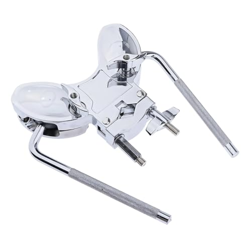 Solide Aluminium-Legierung Drum Rack Klemme, Doppel-Tom-Halterungsständer, galvanisierte Trommelhalterung, rostbeständiges Design, perfekt als Ersatz für Doppel-Tom-Trommel-Set von yeeplant