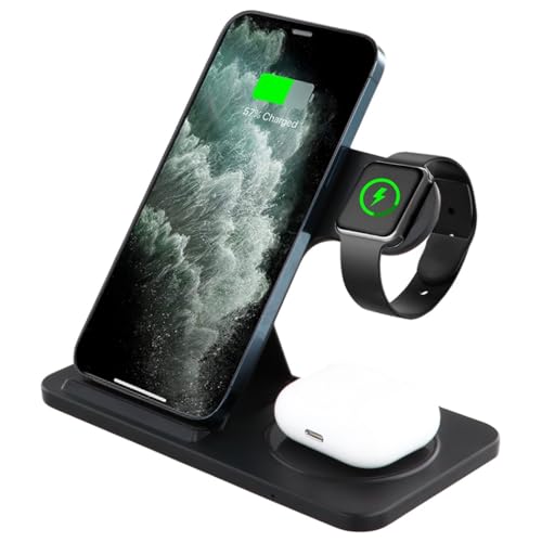 yeeplant 3-in-1 kabellose Ladestation, 15 W Schnellladestation für Smartphones, Smartwatches und Ohrhörer, faltbarer Ständer yeeplant 3-in-1 kabellose Ladestation, 15 W Schnellladestation für Smartphones, Smartwatches und Ohrhörer, faltbarer Ständer von yeeplant