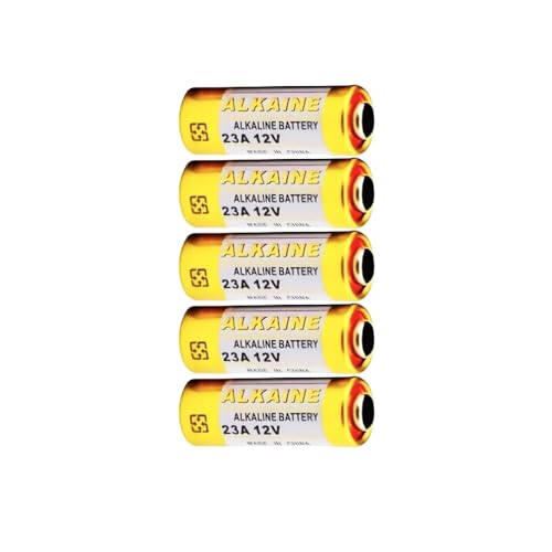Alkaline Batterien 23 A 12 V, Blister mit 5 Batterien für Fernbedienung Tor, Auto, Garage Alkaline Batterien 23 A 12 V, Blister mit 5 Batterien für Fernbedienung Tor, Auto, Garage von yefix
