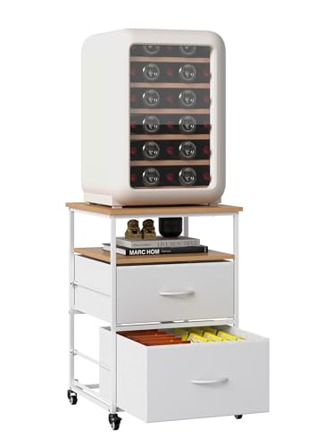 yeshine Mobiler Mini-Kühlschrankständer mit großem Stauraum für Mini-Kühlschrank von yeshine