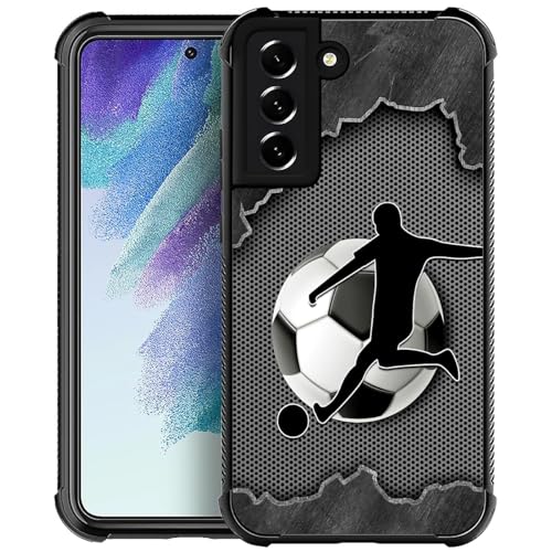 yicomon Kompatibel mit Samsung Galaxy S21 Hülle, Fußball-Sport-Muster, Handyhülle, langlebig, modisch, lustig, Flüssigsilikon, weich, kratzfest, stoßfest, Schutzhülle yicomon Kompatibel mit Samsung Galaxy S21 Hülle, Fußball-Sport-Muster, Handyhülle, langlebig, modisch, lustig, Flüssigsilikon, weich, kratzfest, stoßfest, Schutzhülle von yicomon
