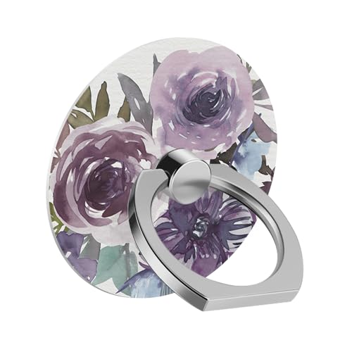 yicomon Handy-Ringhalter, Blume, Rose, zum Ruhm, Aquarell-Fingerringständer, 360 Grad drehbar, universeller Handy-Handgriff, Fingerring-Ständer von yicomon