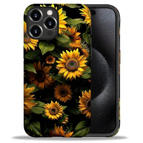 yicomon Kompatibel mit iPhone 16 Pro Hülle, Sonnenblumen Dunkelgelb Blumen Muster Druck Matte Handyhülle Langlebig Mode Lustig Flüssigsilikon Hülle Weiche Anti-Kratzer Stoßfest Schutzhülle yicomon Kompatibel mit iPhone 16 Pro Hülle, Sonnenblumen Dunkelgelb Blumen Muster Druck Matte Handyhülle Langlebig Mode Lustig Flüssigsilikon Hülle Weiche Anti-Kratzer Stoßfest Schutzhülle von yicomon