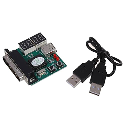 PC Computer Motherboard Analyzer Kit USB-Diagnosekarte mit Parallelport Computer Failure Tester Kit Motherboard Analyzer von yin
