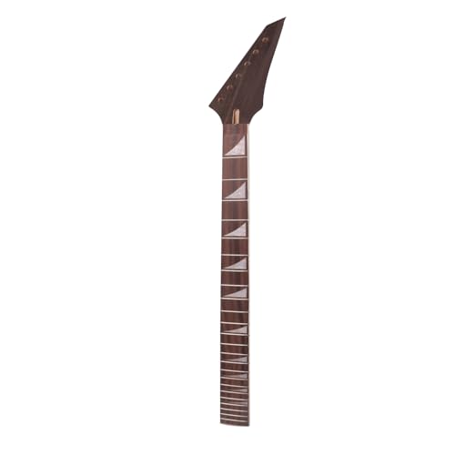 Yinfente E-Gitarre Hals Ersatz 24 Bünde 25,5 Zoll Ahorn Palisander Griffbrett (Ahorn-Palisander-Einfassung) von yinfente