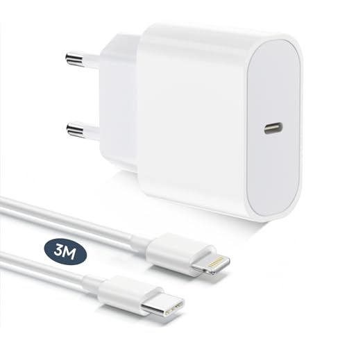 für iPhone Ladegerät mit iPhone Ladekabel für iPhone 14/13/12/11/Pro Max/Pro/Plus/Mini/SE/XR/X/XS Max/SE, 20W USB C Ladegerät für iPhone Schnellladegerät mit iPhone Schnellladekabel 3M für iPhone Ladegerät mit iPhone Ladekabel für iPhone 14/13/12/11/Pro Max/Pro/Plus/Mini/SE/XR/X/XS Max/SE, 20W USB C Ladegerät für iPhone Schnellladegerät mit iPhone Schnellladekabel 3M von yingsj