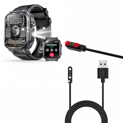 USB-Kabel für LaNikar S100 S100T Smartwatch, magnetisches Ersatzladegerät, kompatibel mit S100 Smartwatches von yiqungo