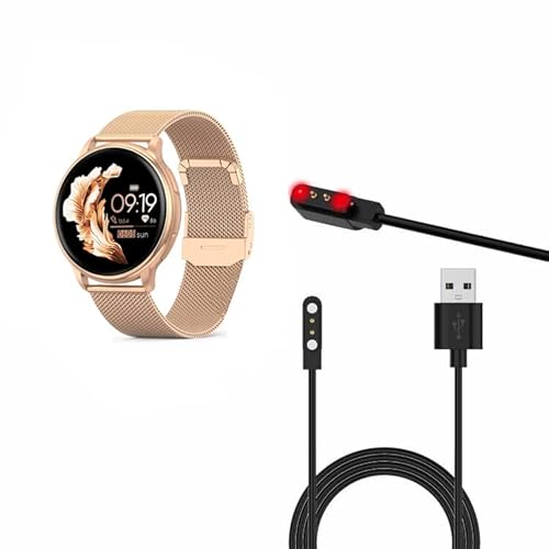 Yiqungo Kompatibel für Nemheng N33 Y33 G35 Smart Watch USB Kabel, Magnetisches USB Ladekabel 60cm 4Pin 5V DC Smart Watch Kabel von yiqungo