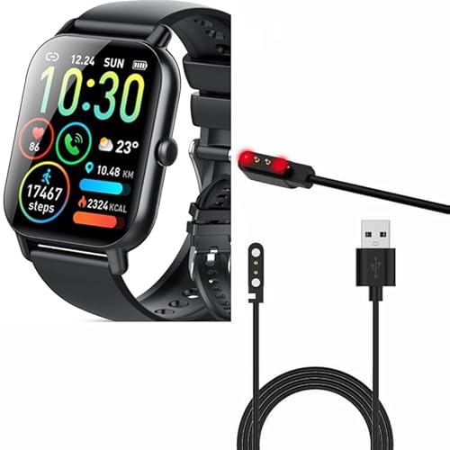 yiqungo Smartwatch-Ladekabel für Ddidbi P66D Smartwatch, 2-poliger magnetischer Saugnapf, USB-Ladekabel für P66 Smart Watch von yiqungo