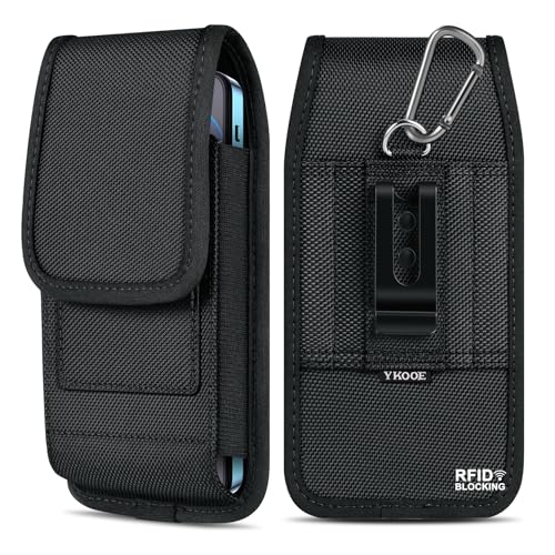 ykooe Handy Gürteltasche mit RFID Blocker Schutztasche Handytasche mit Gütelclip für iPhone 13 Mini 12 Mini X iPhone SE 2020 & 2022 8 6s 6 7, S von ykooe
