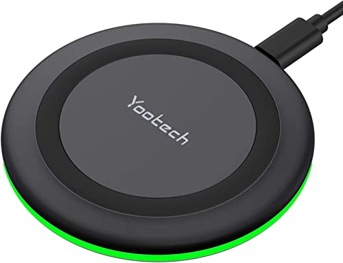 yootech Wireless Charger Kompatibel mit iPhone 15 14 13 12 11 Pro Max Mini, Kabelloses Ladegerät für iPhone SE 2022/XS MAX/XR/X/XR/8, Air Pods 3/Pro 2, 10W Max für Samsung S22/S21/S20/S10/Note 20/10 von yootech